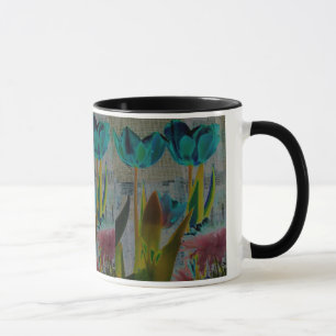 TULIP GARDEN FLOWER PHOTO PRINT MUG