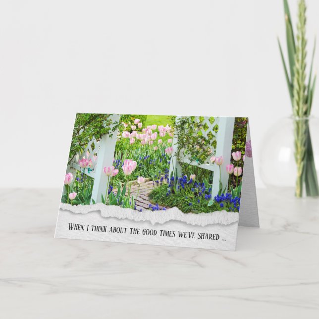Tulip Garden Friendship Card (Front)