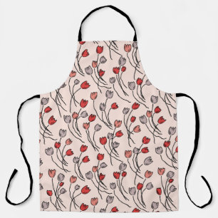 Tulip Garden In Pinks Apron
