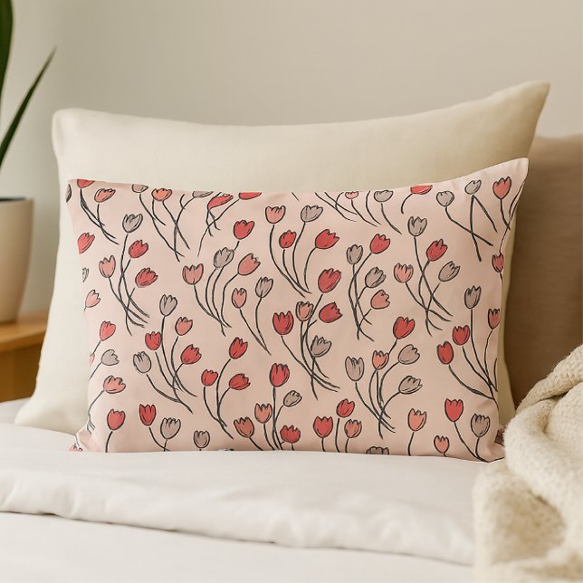 Tulip Garden In Pinks Pillowcase (Creator Uploaded)