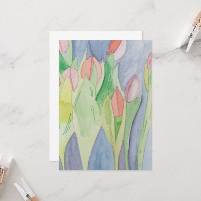 Tulip Garden Invitation (Front/Back In Situ)
