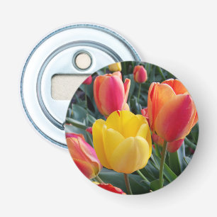 Tulip Garden Photo Bottle Opener
