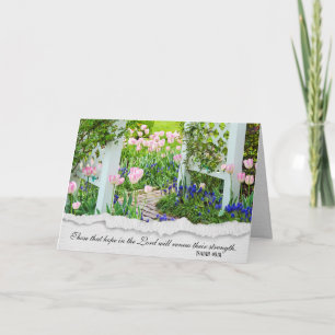 Tulip Garden Sympathy Card