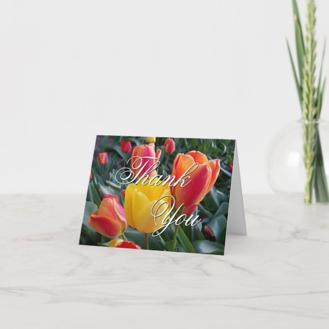 Tulip Garden Thank You Card (Front)