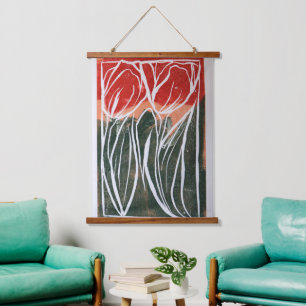 Tulip Gardening Art                                Hanging Tapestry
