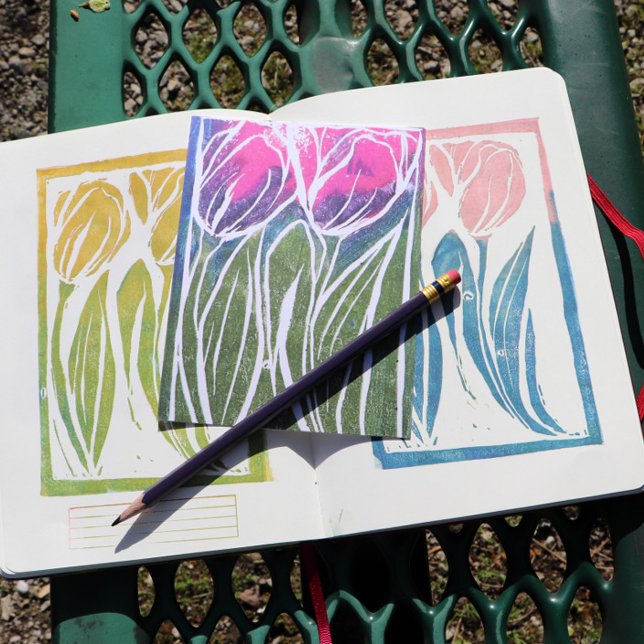 Tulip Gardening Art                                Postcard (Creator Uploaded)