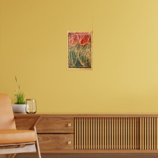 Tulip Gardening Art Poster