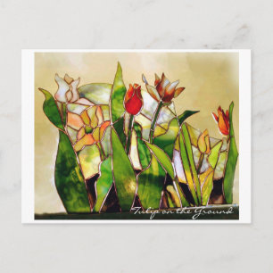 Tulip Ground Happiness POSTCARD