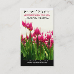 Tulip Grower or Floral Bulb Sales Business Card