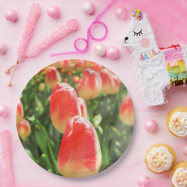 Tulip Heaven Plate (Party)