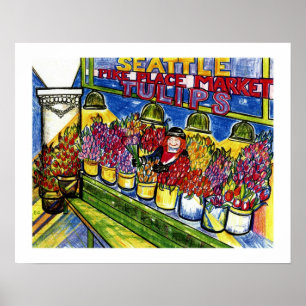Tulip Lady Poster
