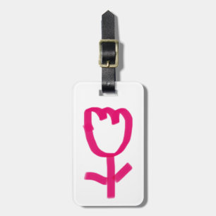 Tulip   luggage tag