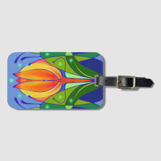 Tulip Luggage Tag with Business Card Slot