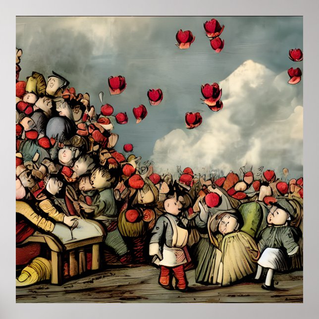 Tulip mania - the bubble bursting poster (Front)