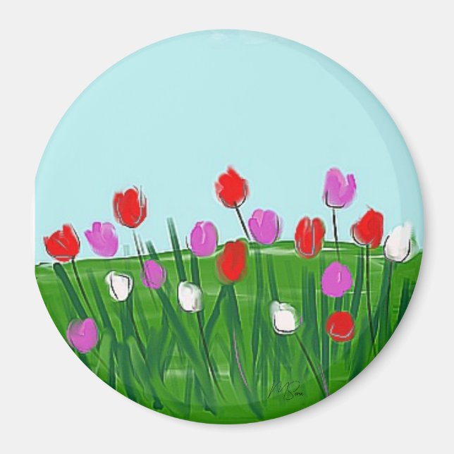 Tulip meadow magnet (Front)