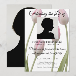 Tulip memorial invitation