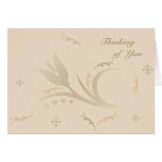 Tulip Mist in Beige Card