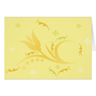 Tulip Mist in Yellow Card