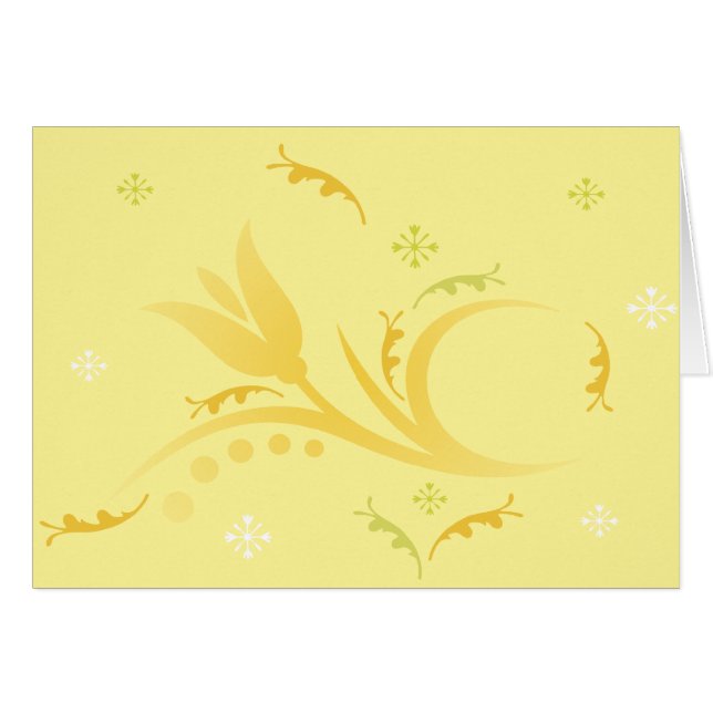 Tulip Mist in Yellow  Card (Front Horizontal)