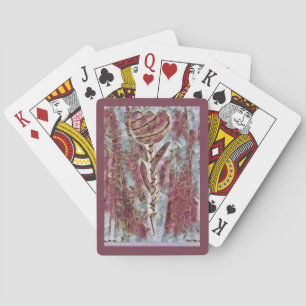 Tulip mosaic playing cards