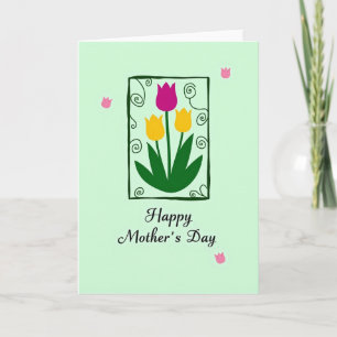 Tulip Mothers Day Art Card