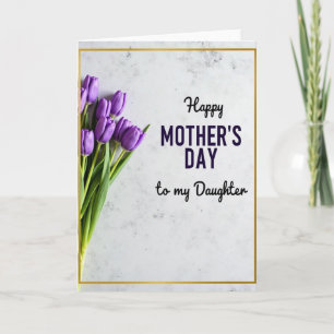 Tulip Mothers Day Daughter Card