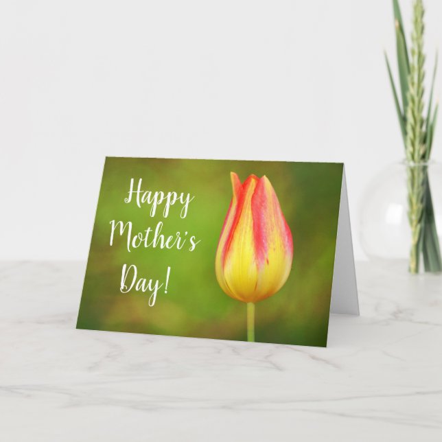 Tulip Mother's Day Scripture Card (Front)