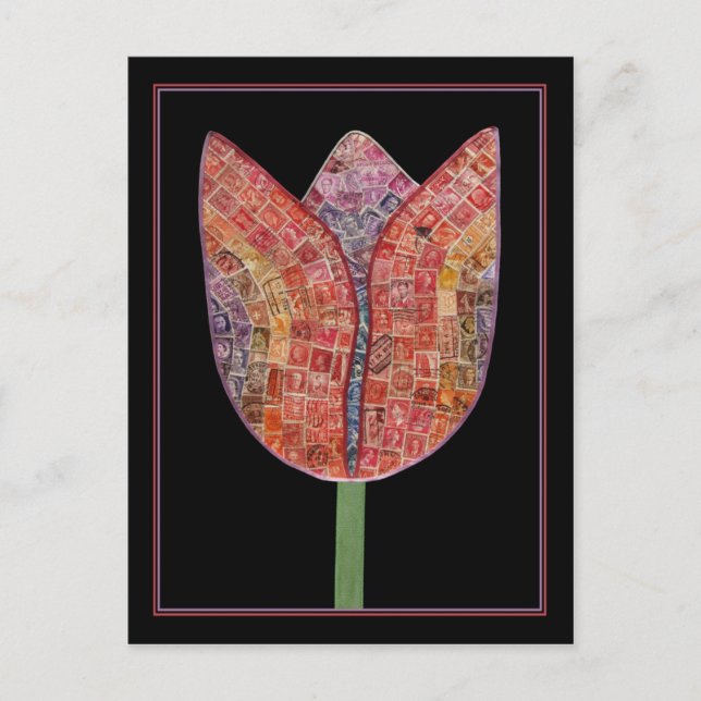 Tulip of Postage Stamps - postcard (Front)