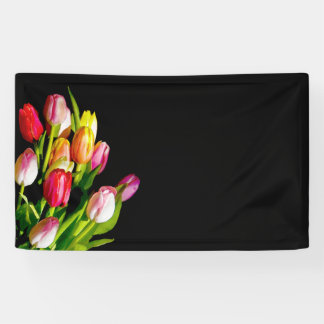 Tulip Painting - Original Flower Art Banner