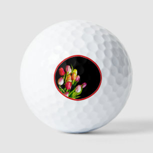 Tulip Painting - Original Flower Art Golf Balls