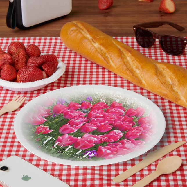 Tulip Paper Plate (Picnic)