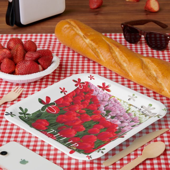 Tulip Paper Plate (Picnic)