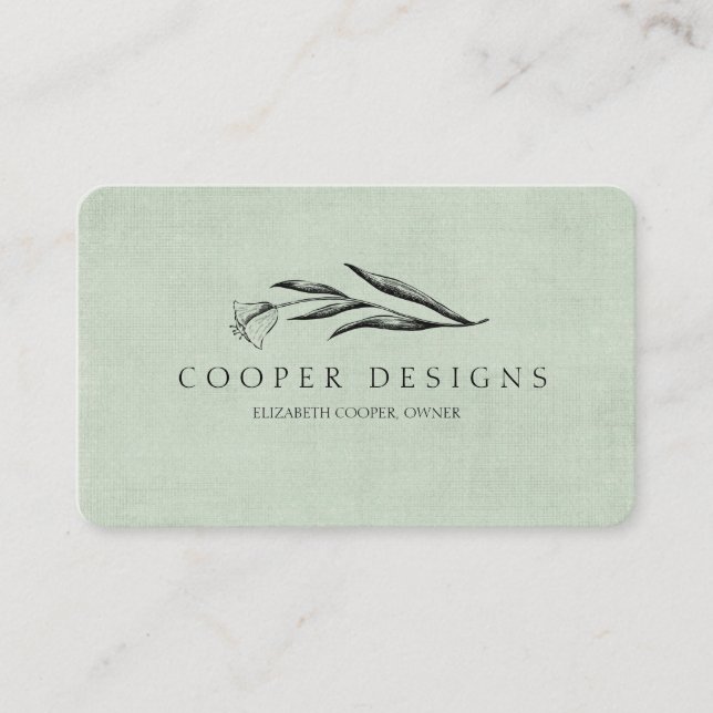 Tulip Pastel Business Card (Front)