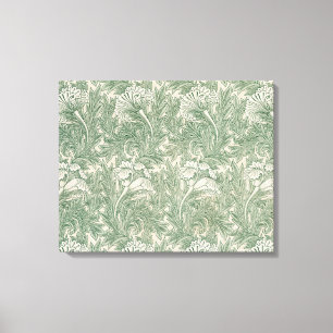 Tulip Pattern (by William Morris) Canvas Print