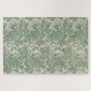 Tulip Pattern (by William Morris) Jigsaw Puzzle
