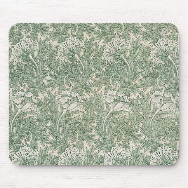 Tulip Pattern (by William Morris) Mouse Mat (Front)