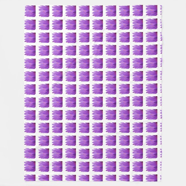 Tulip Pattern Fleece Blanket (Front)