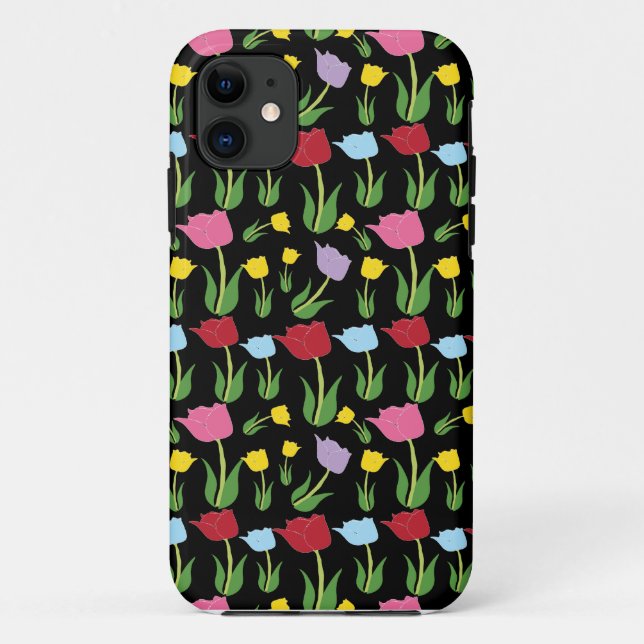 Tulip patterns Case-Mate iPhone case (Back)