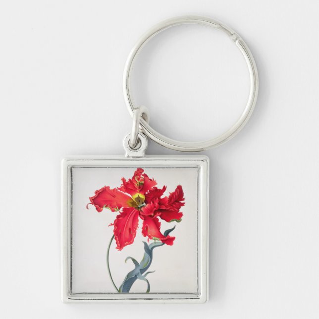 Tulip: Perroquet Rouge Key Ring (Front)