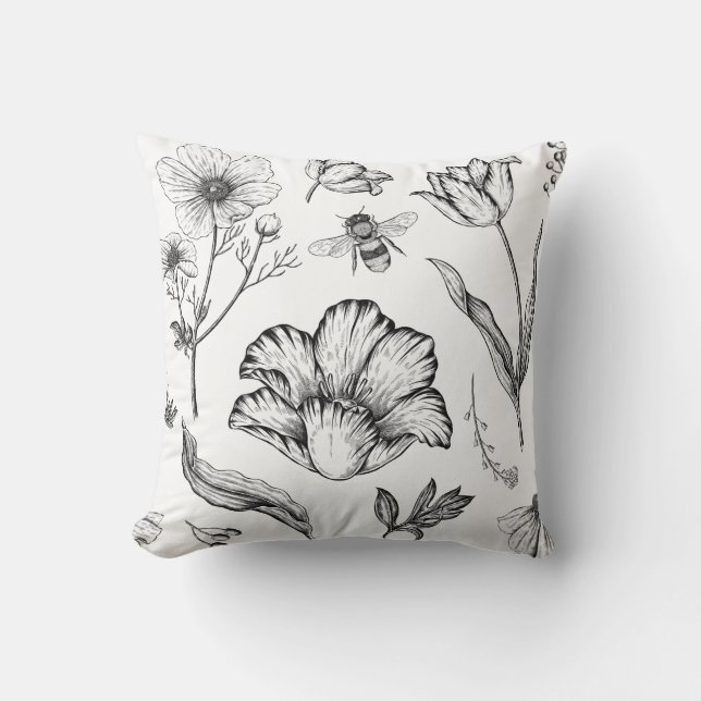 Tulip - Poppy  Cushion (Front)