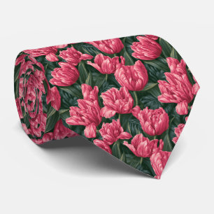 Tulip Print Bride Father Budget Wedding Tie