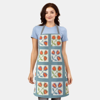 Tulip quilt apron