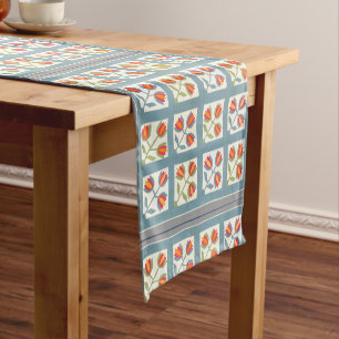 Tulip quilt short table runner