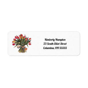 Tulip return address label