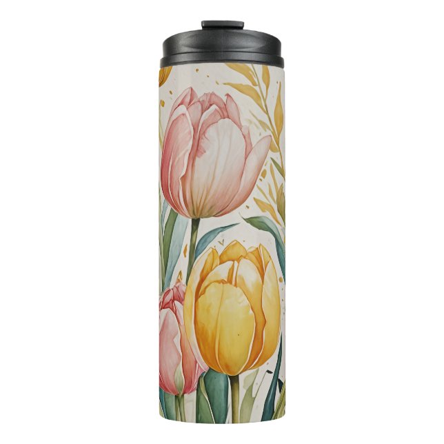 Tulip Reverie Thermal Tumbler (Front)