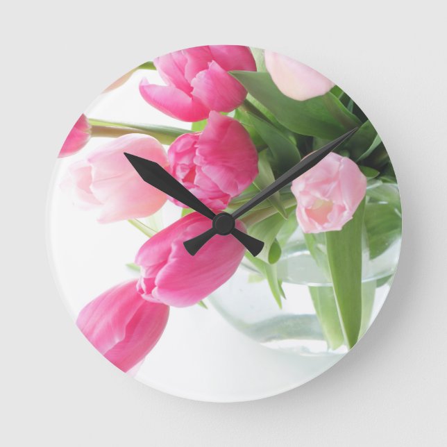 tulip round clock (Front)