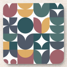 Tulip Scandinavian Modern Geometric Pattern Coaster