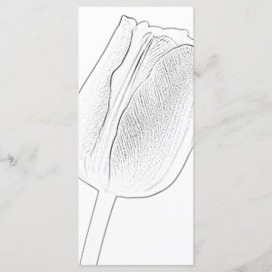 Tulip Sketch Spring Wedding Program Programme