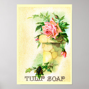 Tulip Soap Advertisement Poster