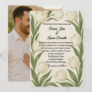 Tulip Sonata Photo Wedding Invitation